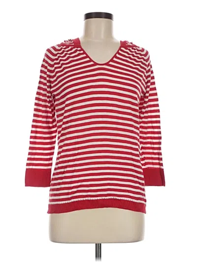 Pre-owned Joseph A Pullover Sweater In Red