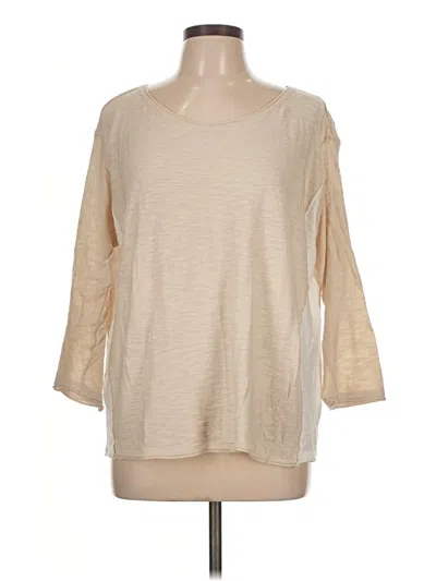 Pre-owned Joseph A Pullover Sweater In Tan