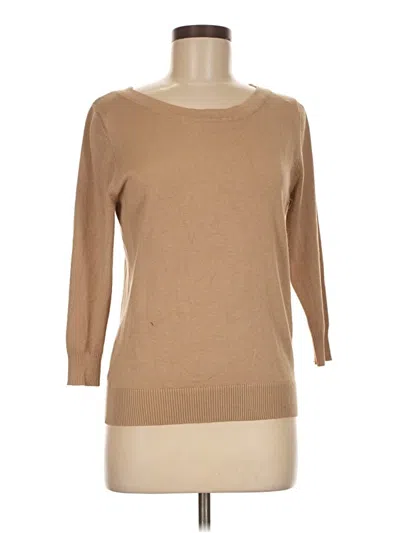 Pre-owned Joseph A Pullover Sweater In Tan