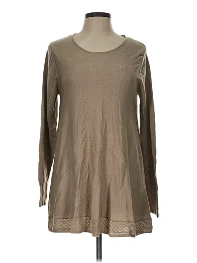 Pre-owned Joseph A Pullover Sweater In Tan