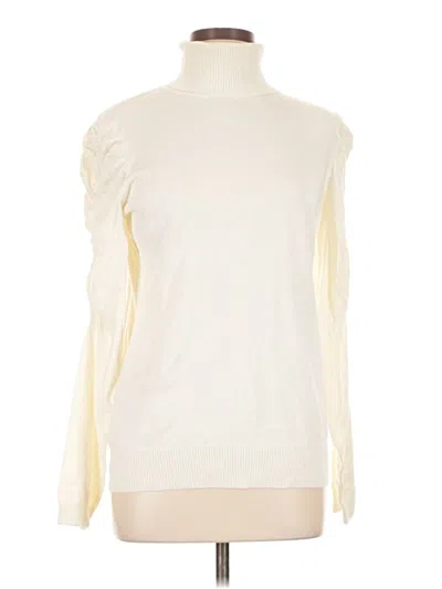 Pre-owned Joseph A Pullover Sweater In White