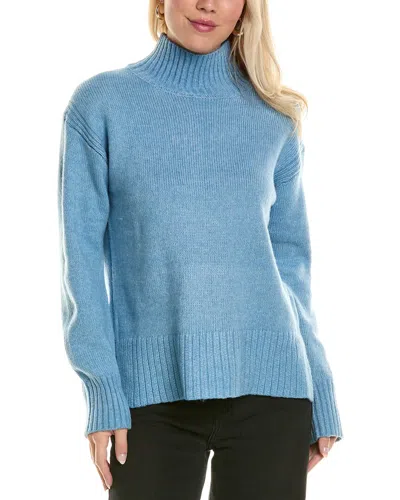 Joseph A . Ribbed Turtleneck Sweater In Blue
