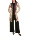 Joseph A . Sweater Coat In Brown