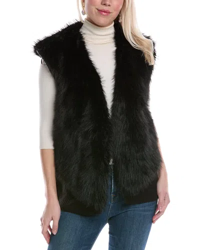 Joseph A . Sweater Vest In Black
