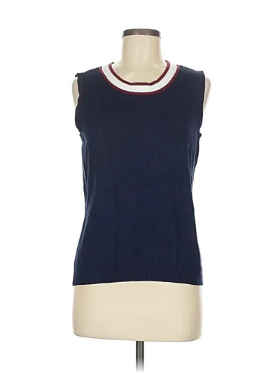 Pre-owned Joseph A Sweater Vest In Blue