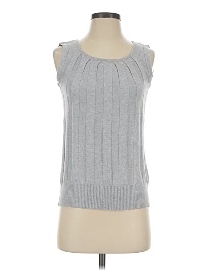 Pre-owned Joseph A Sweater Vest In Gray