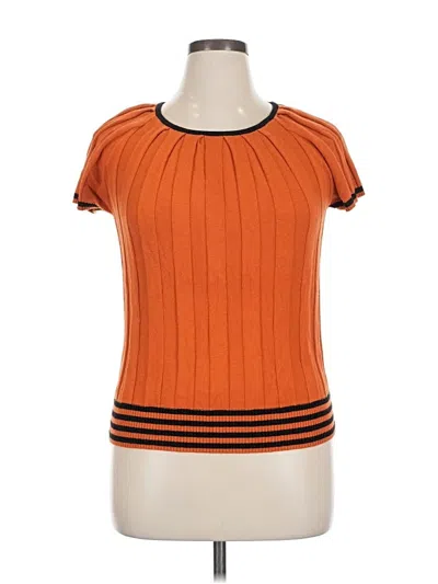 Pre-owned Joseph A Sweater Vest In Orange