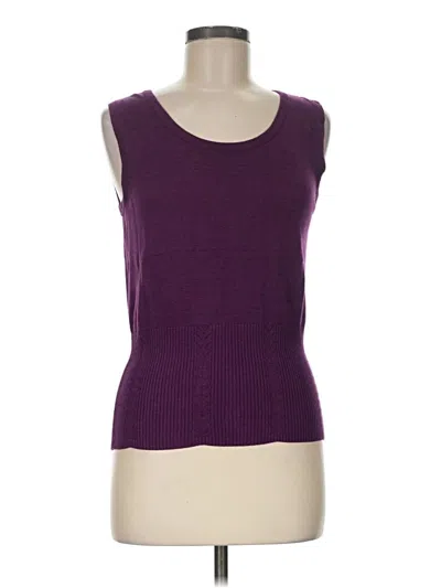 Pre-owned Joseph A Sweater Vest In Purple