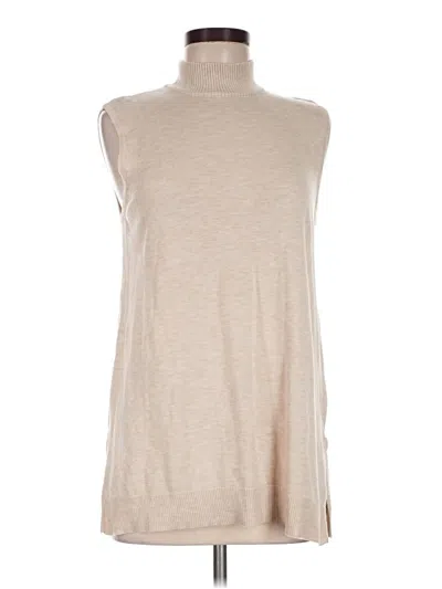 Pre-owned Joseph A Sweater Vest In Tan
