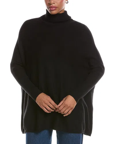 Joseph A . Turtleneck Pullover Poncho In Black