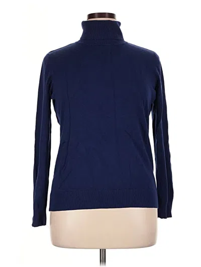 Pre-owned Joseph A Turtleneck Sweater In Blue