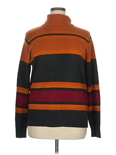 Pre-owned Joseph A Turtleneck Sweater In Brown