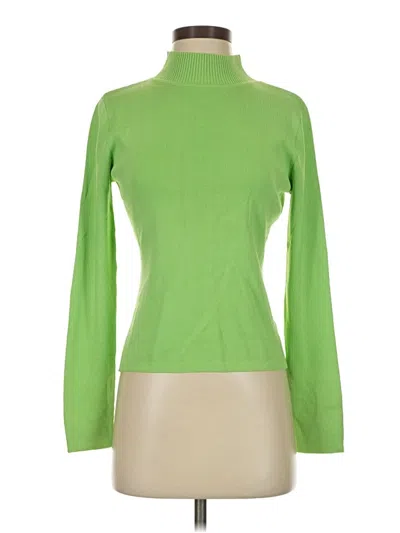 Pre-owned Joseph A Turtleneck Sweater In Green