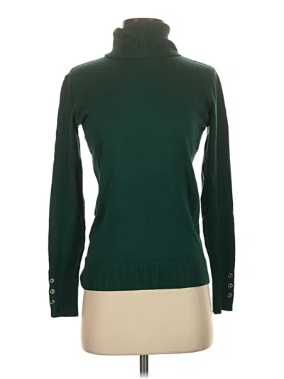 Pre-owned Joseph A Turtleneck Sweater In Green