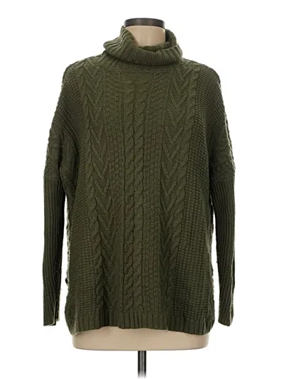 Pre-owned Joseph A Turtleneck Sweater In Green