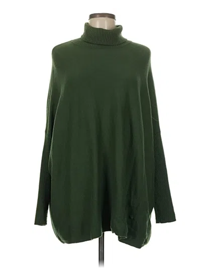Pre-owned Joseph A Turtleneck Sweater In Green