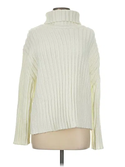 Pre-owned Joseph A Turtleneck Sweater In Ivory