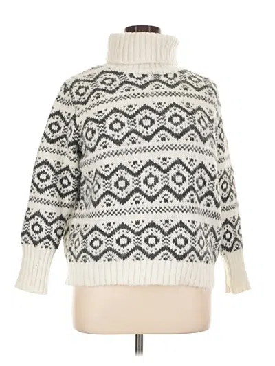 Pre-owned Joseph A Turtleneck Sweater In Ivory