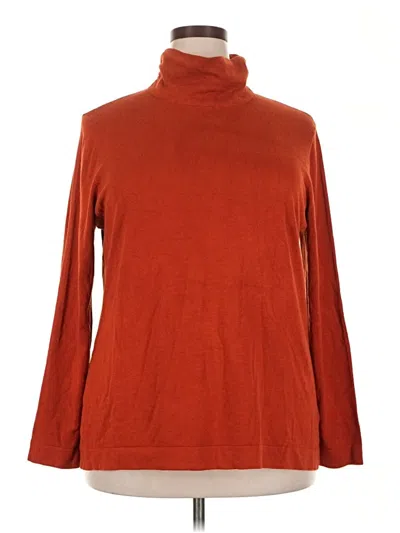 Pre-owned Joseph A Turtleneck Sweater In Orange