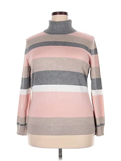 Pre-owned Joseph A Turtleneck Sweater In Pink