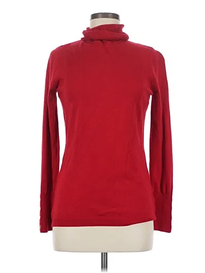 Pre-owned Joseph A Turtleneck Sweater In Red
