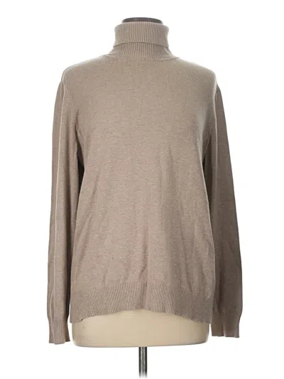 Pre-owned Joseph A Turtleneck Sweater In Tan