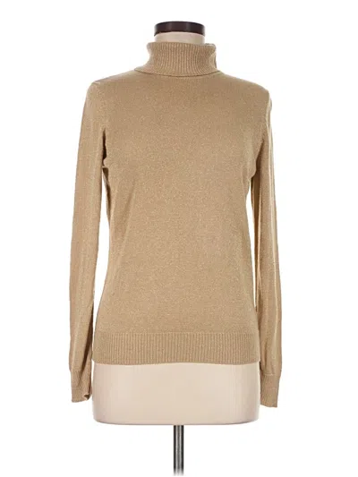 Pre-owned Joseph A Turtleneck Sweater In Tan