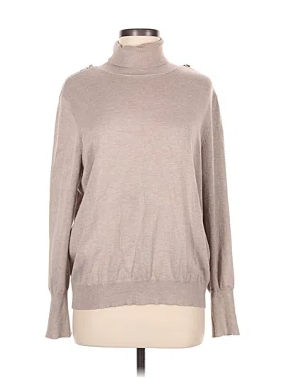 Pre-owned Joseph A Turtleneck Sweater In Tan