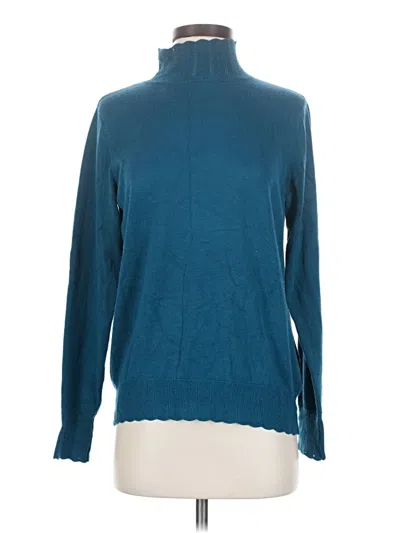 Pre-owned Joseph A Turtleneck Sweater In Teal