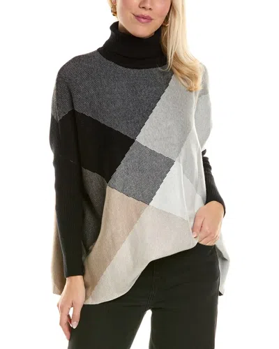 Joseph A . Turtleneck Tunic Sweater In Black