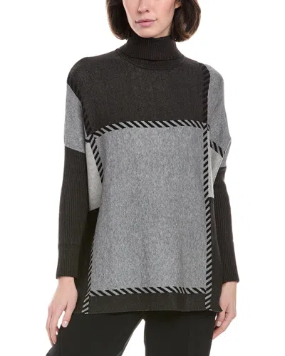 Joseph A . Turtleneck Tunic Sweater In Multi