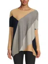 Joseph A Women's Colorblock Sweater In Gray