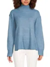 Joseph A Women's Drop Shoulder Mockneck Sweater In Light Blue
