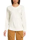 Joseph A Women's Lurex Raglan Sleeve Sweater In Ivory Lure