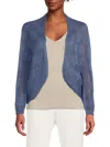 Joseph A Women's Mesh Open Front Cardigan