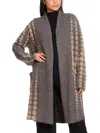 JOSEPH A WOMENS RIBBED KNIT DUSTER SWEATER