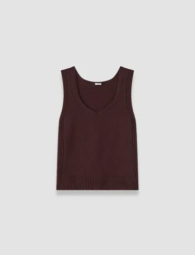 Joseph Aba Pure Cashmere Tank Top In Purple