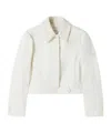 Joseph Abbe Tailored Crepe Jacket In White