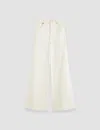 Joseph Abbey Denim Stretch Trousers In White