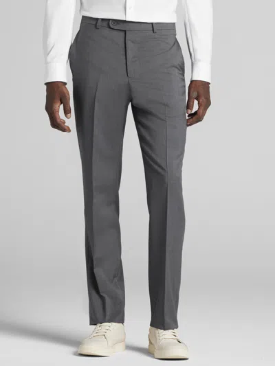 Joseph Abboud American Bespoke Modern Fit Men's Suit Flat Front Pants In Gray