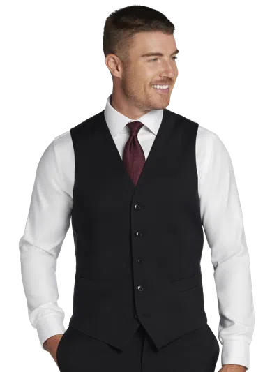 Joseph Abboud American Bespoke Modern Fit Men's Suit Vest In Black