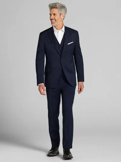 Joseph Abboud American Bespoke Modern Fit Wool Men's Suit In Blue