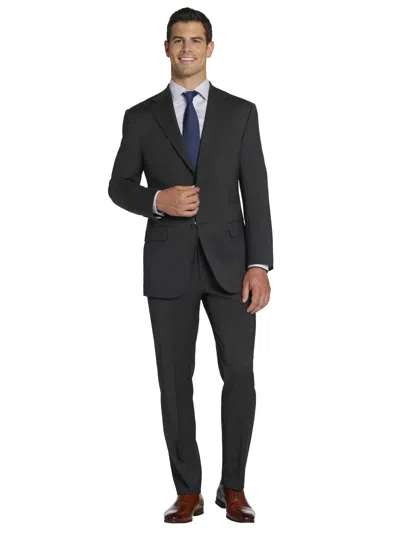 Joseph Abboud Big & Tall American Bespoke Slim Fit Men's Suit Jacket Charcoal In Black