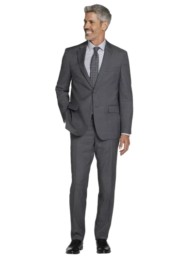 Joseph Abboud Big & Tall Classic Fit Wool Blend Men's Suit Jacket In Gray