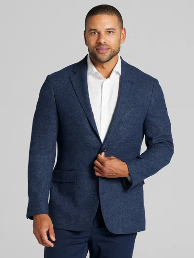 Joseph Abboud Big & Tall Men's Classic Fit Check Sport Coat In Blue