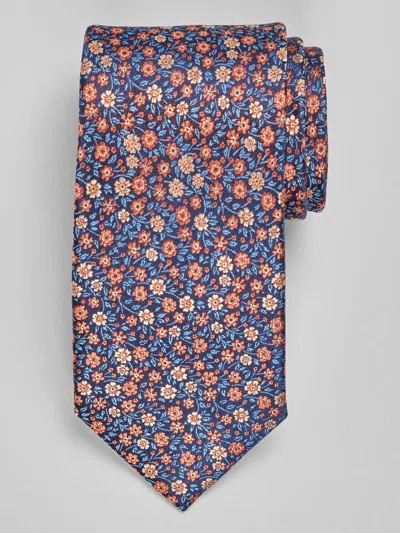 Joseph Abboud Big & Tall Men's Ditsy Floral Tie In Orange