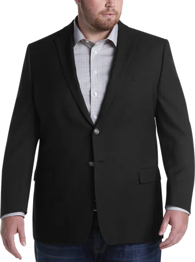 Joseph Abboud Big & Tall Men's Executive Fit Wool Blazer In Black