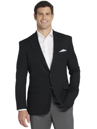 Joseph Abboud Big & Tall Men's Executive Fit Wool Blend Blazer In Black