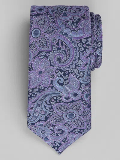 Joseph Abboud Big & Tall Men's Fantasia Botanical Tie In Purple
