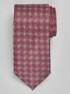 Joseph Abboud Big & Tall Men's Geometric Tie In Red
